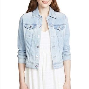 Adriano Goldschmied Salted Ruins Denim Distressed Jacket Size XS Blue